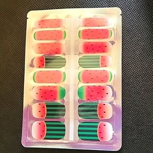 3 Watermelon Nail Polish Wraps